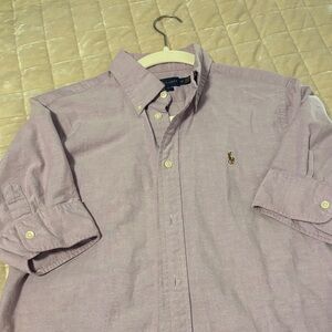 Ralph Lauren Blue Label Women's Lavender Button Down Shirt